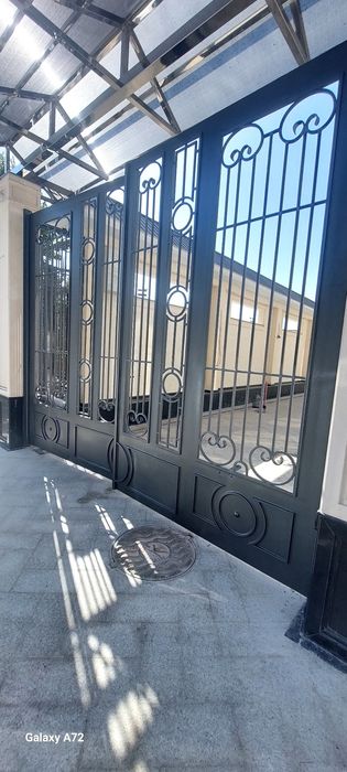 Дарвоза Ворота Акфа краска киламиз.