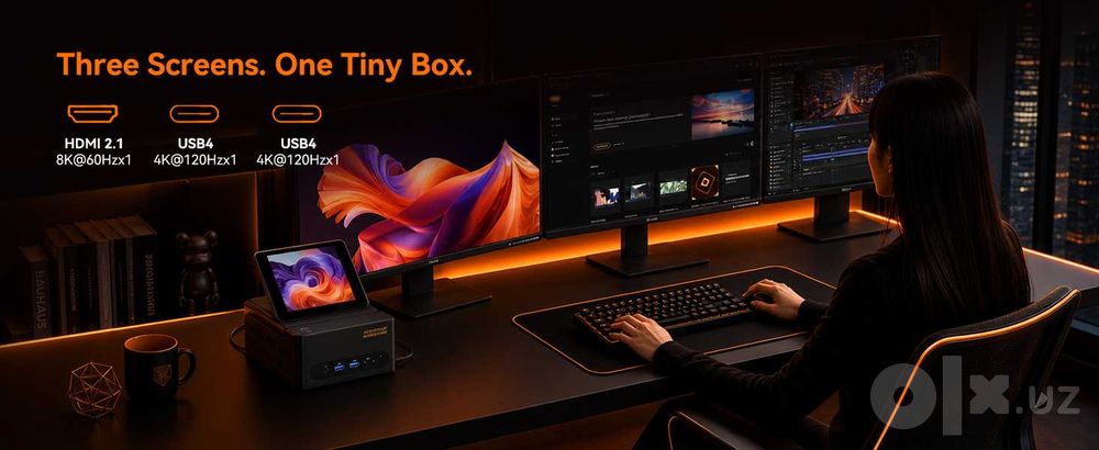 Мини Пк Mini Pc AOOSTAR G-FLIP AMD Ryzen Ai7 H255 16Gb/500Gb