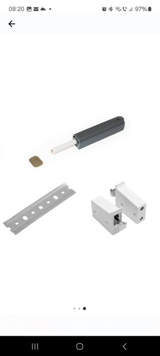 Vand 2 dulapuri suspendate  1 orizontal si 1 vertical cu 1 usa cu sistem " push to open" front Mdf Sonoma, 120 X 40 X 32