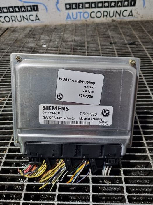 Calculator motor BMW X3 E83 2.5 Benzina 2003 - 2006 192CP Automata M54 B25 Euro4 (1362) ...