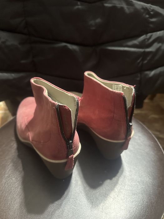 Botine ecco  piele noi 37