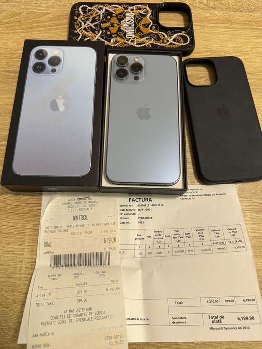 Iphone 13 Pro Max /Baterie 87% / Ca NOU