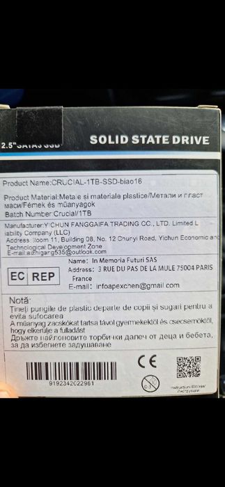 Crucial SSD 1TB Crucial 2.5