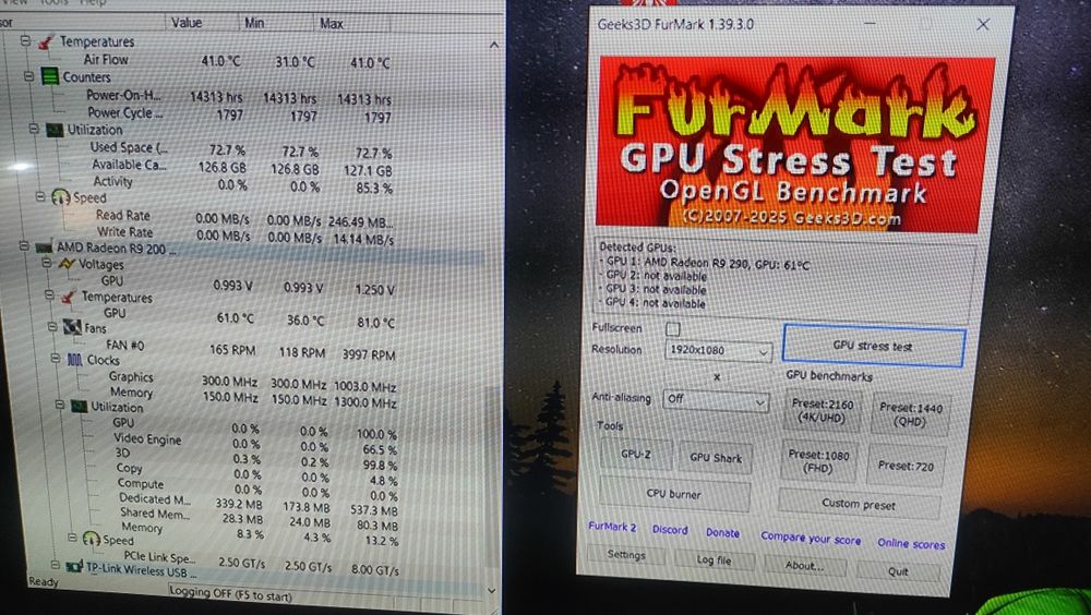 Placa video Radeon r9 290 4gb gddr5