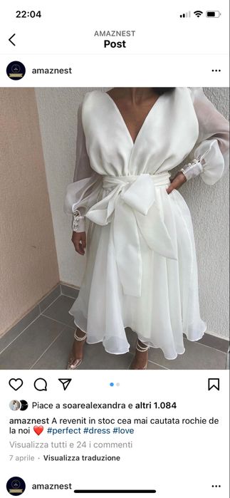 Rochie alba Nunta sau botez