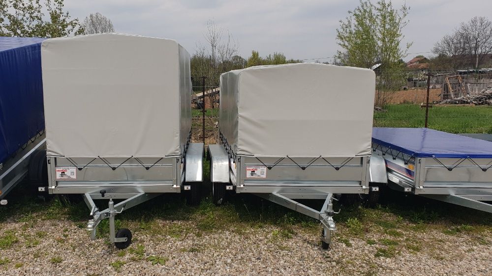 Remorca 750kg, Niewiadow BD-750 263cm sau 300cm, 2 axe, NOUA, OFERTA!