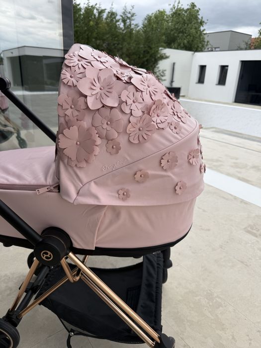 Vand carucior Cybex Mios Simply Flowers pink