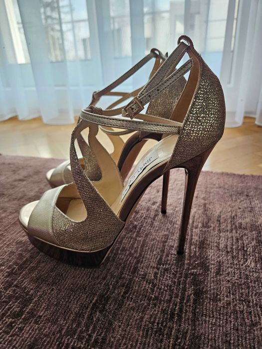 Оригинални Jimmy Choo сандали⁶ на ток – размер 37.5