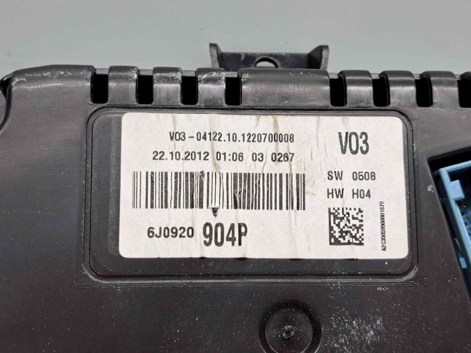 Ceas bord Seat Ibiza 5 (6J5) FR [Fabr 2008-2017] 6J0920904P