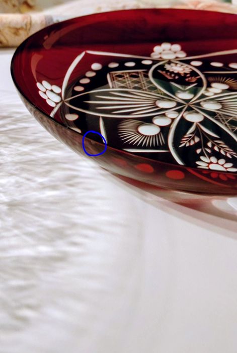 Platou, farfurioare, pahare cristal