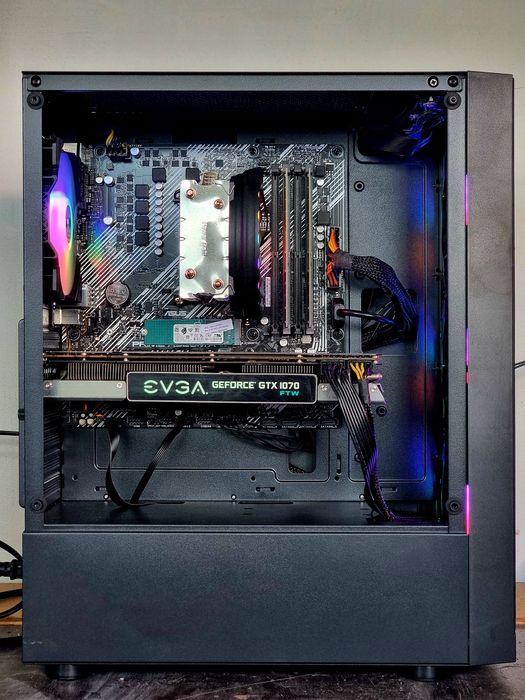 Геймърски Компютър/Ryzen 5 5500/16GB RAM/256GB-M.2/GTX 1070 8GB
