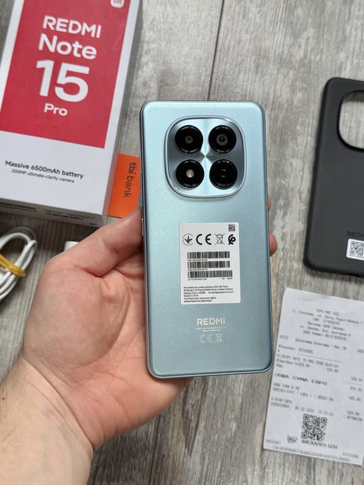 Redmi Note 15 Pro 256 GB 8+8 GB Ram Гаранционен Батерия 6500 mAh