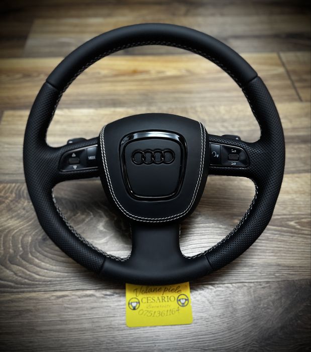Volan piele nappa naturala Audi S-Line A3,A4,A5,A6,A8,Q5,Q7 (2004-2012