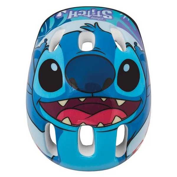 Детска каска Mercado Trade, За велосипед, ролери, тротинетка, Stitch, Син