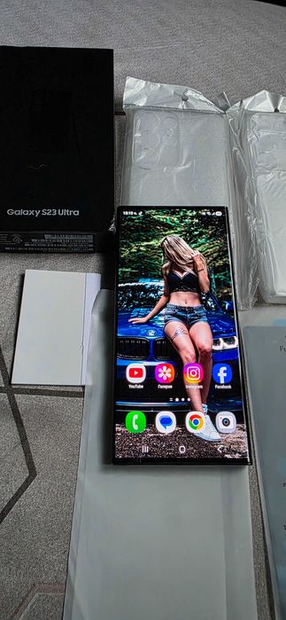 Samsung Galaxy S23 Ultra Рам-12GB/ 512GB [ Като Нов ] + Протектори