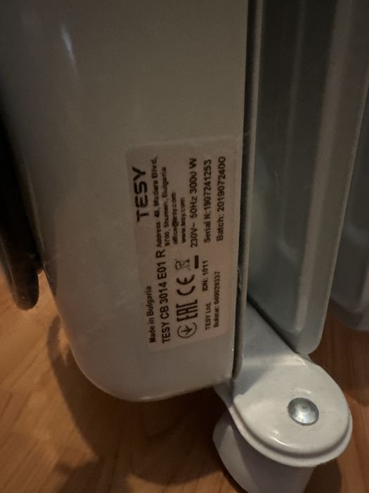 Маслен радиатор Tesy CB 3014 E01