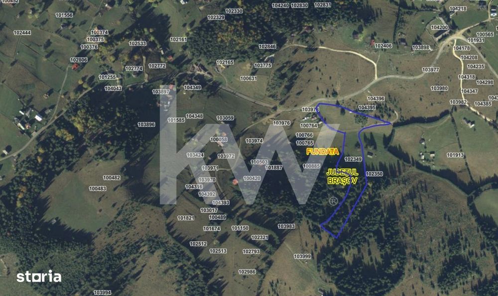 Teren Fundata, Brasov, intravilan, extravilan. COMISION 0% pret bun