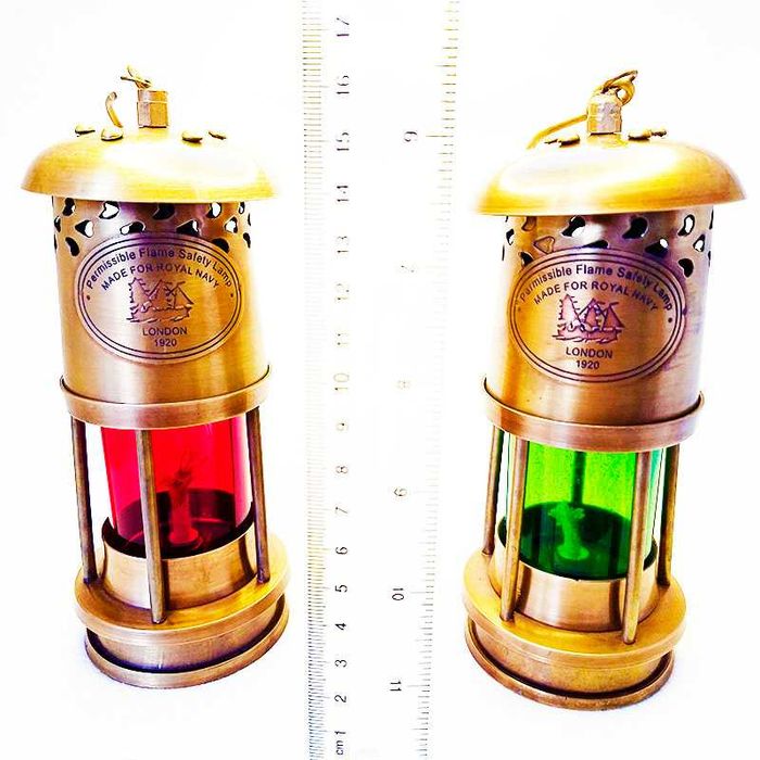 Бронзова газова лампа с ретро дизайн