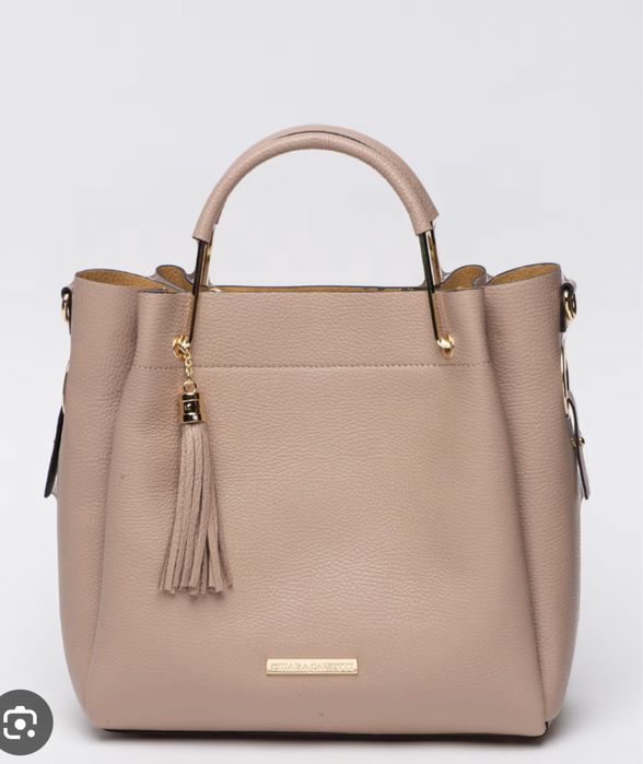 Geanta de piele cu bareta de umar,Chiara Canotti