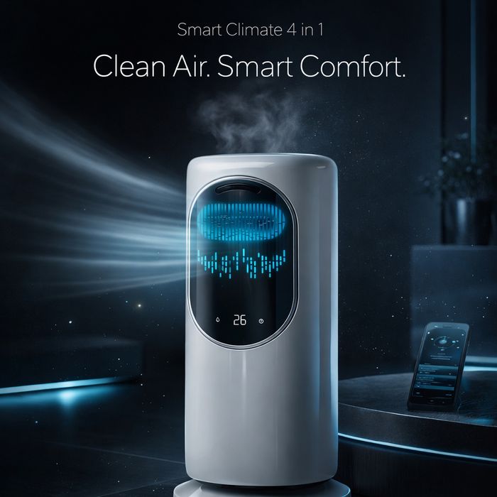 Очиститель воздуха обогреватель увлажнитель 4в1 Ovation 4B1

• 4 в 1 с