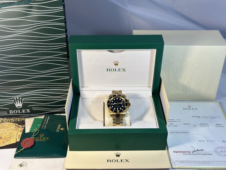 Rolex Submariner Gold And Black Dial 41 mm
