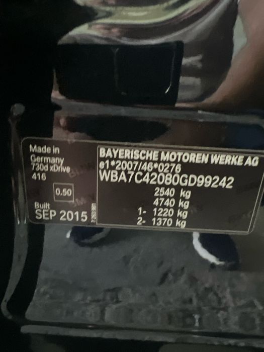 BMW 730D MSport XDrive