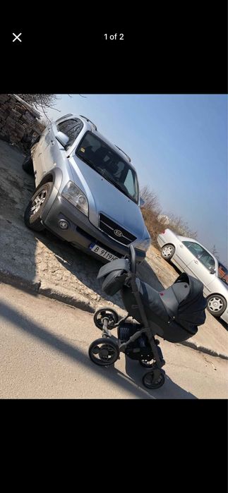 Комбинирана бебешка количка Adbor Zarra Ultimo 3 in 1 цвят графит