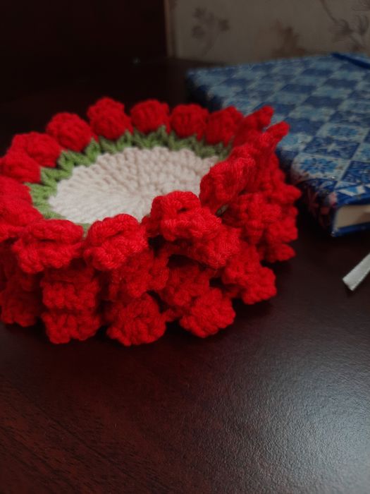 Set suporturi pentru cană croșetate manual