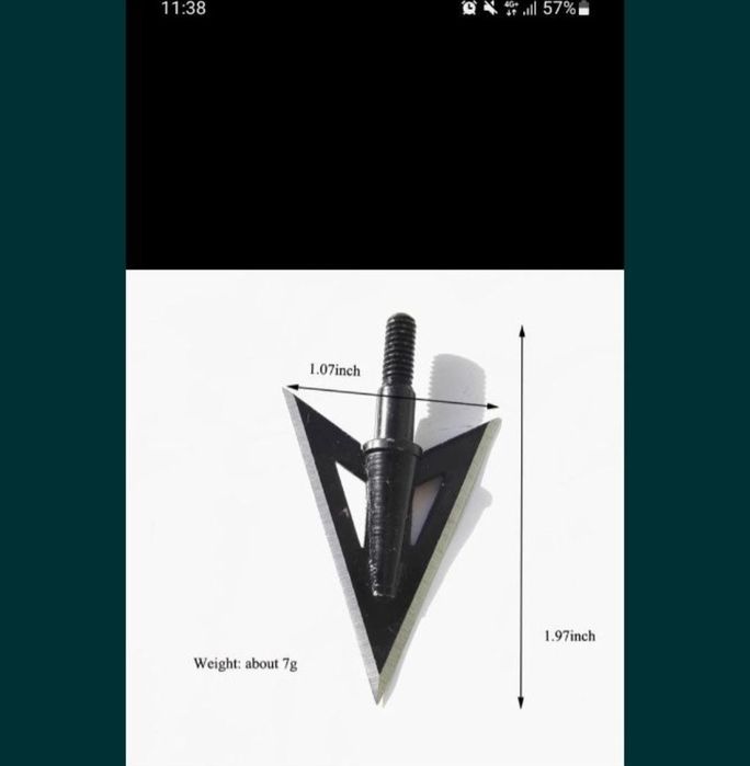 Varf  sageata arbaleta si arc