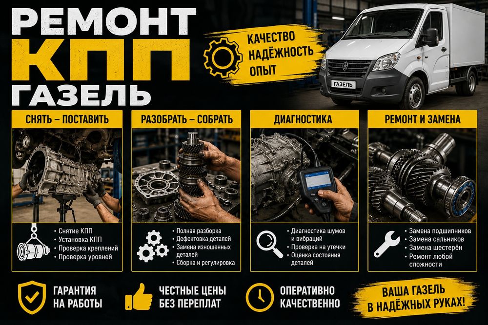 Ремонт кпп Газель