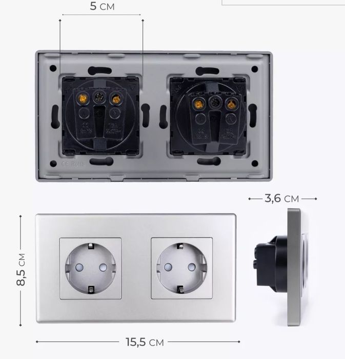 Продам двойную розетку