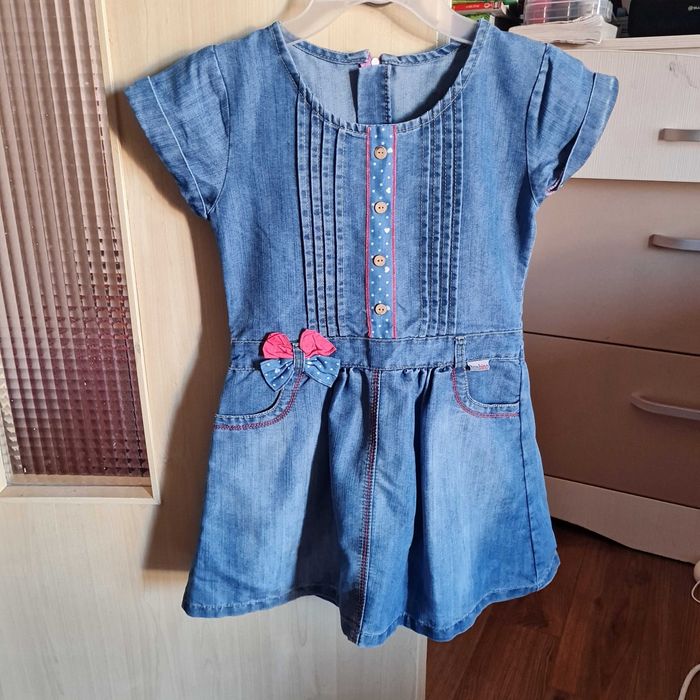Lot rochite sarafane tunici marime 128 denim