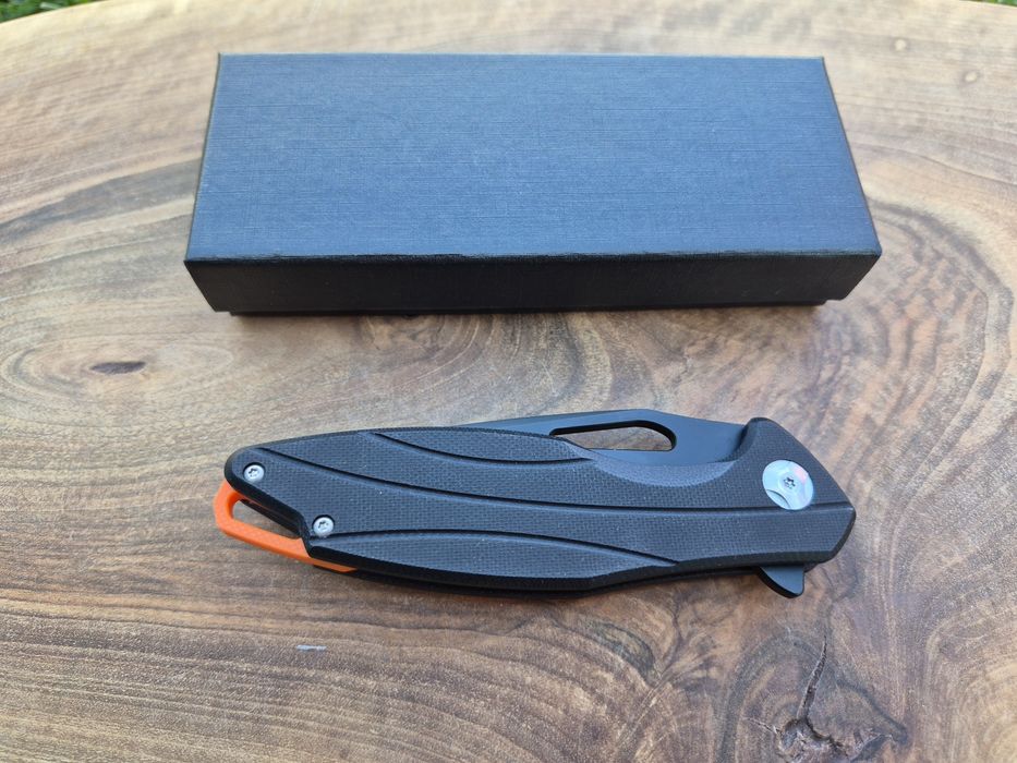 Сгъваем джобен нож,стомана D2,тъмно острие, D116