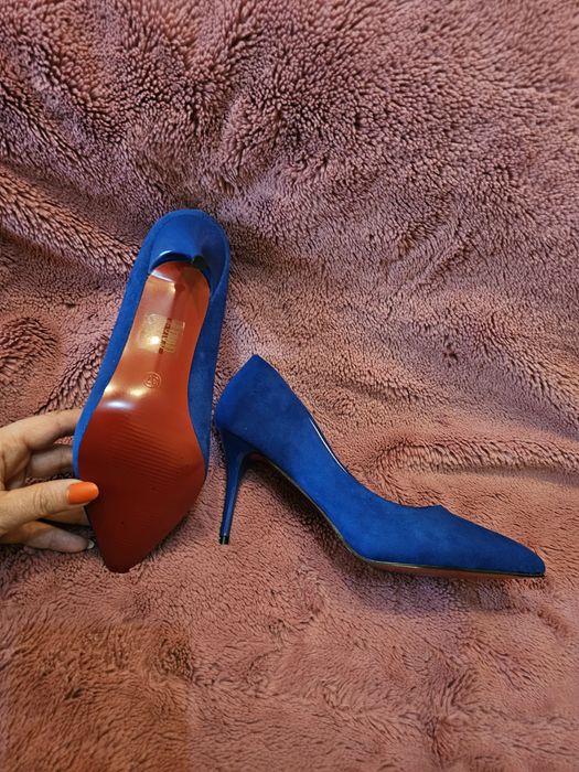 Pantofi dama catifea ca pielea intoarsa