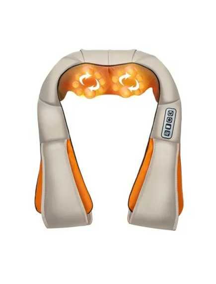 Aparat de masaj cervical Massager Neck, infrarosu si bile, piele, crem