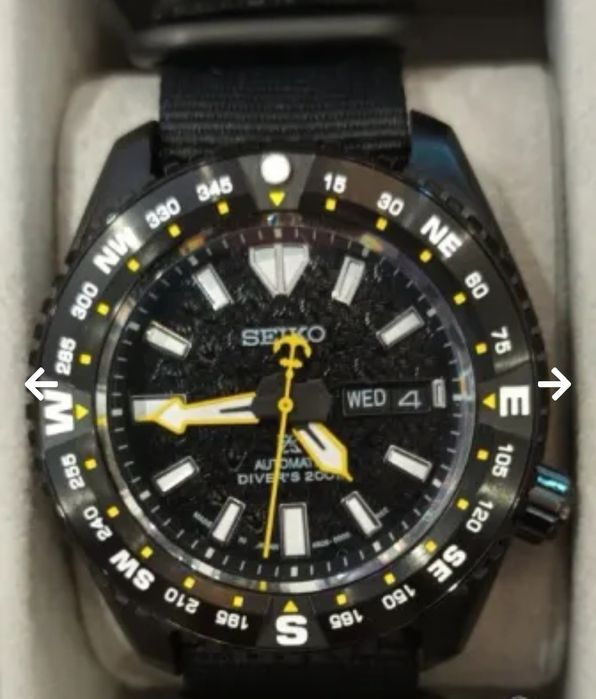 Часовник Seiko PROSPEX automatic diver Black edition