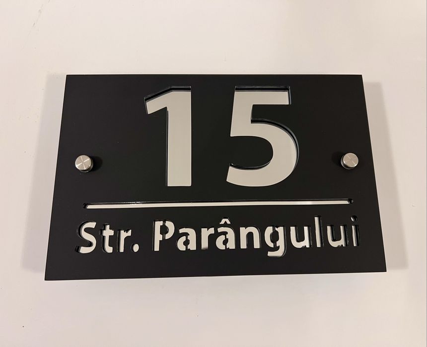 Numere de casa din plexiglas