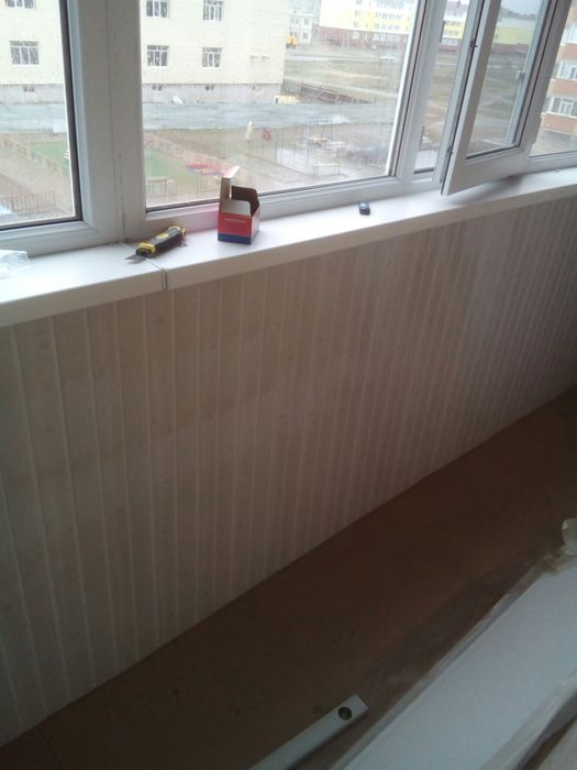 Обшивка балконов.