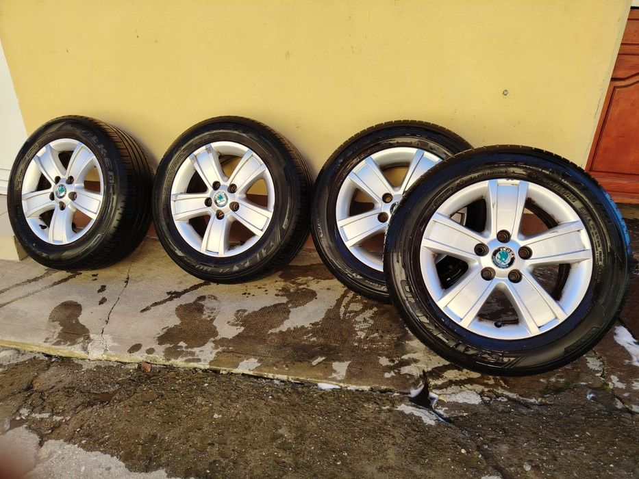 Vand set roti aliaj  vara Skoda R15!