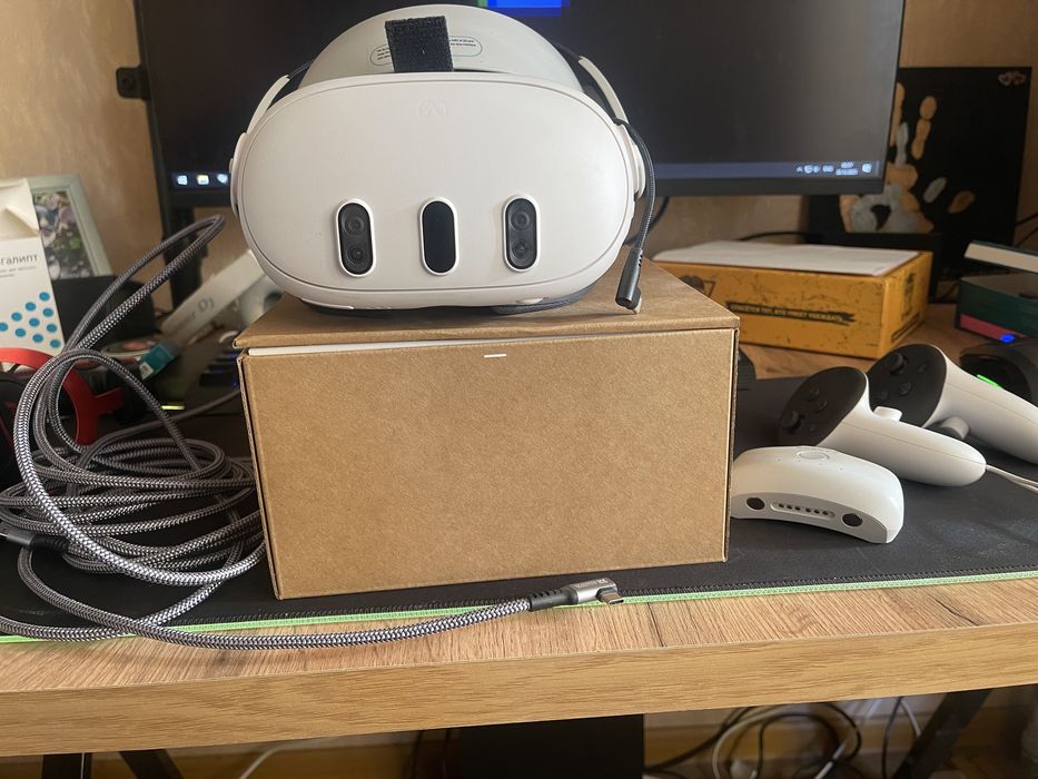 Oculus quest 3 (512gb) + набор + шнур для пк