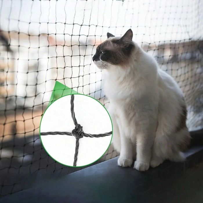 Plasa protectie pisici pentru balcon si fereastra, 3m x 6m