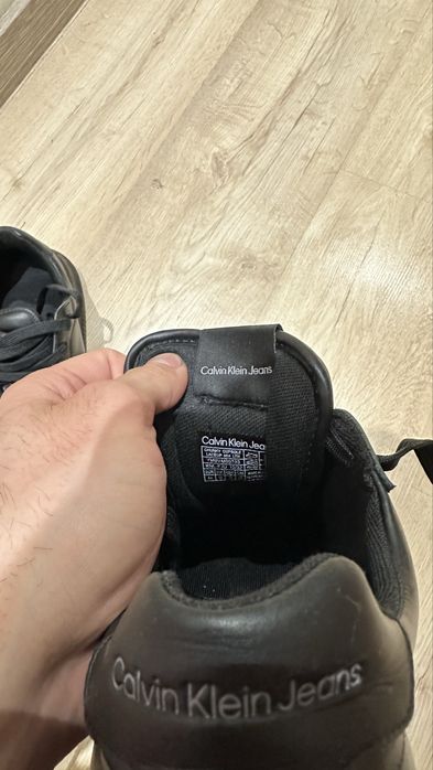 Кожени обувки Calvin Klein jeans