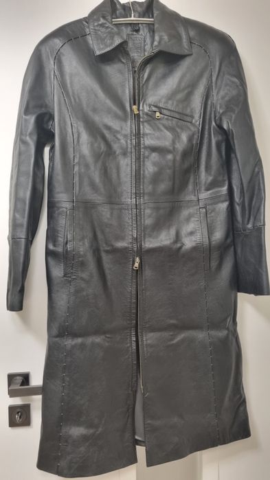 Haina piele naturala manusa neagra M