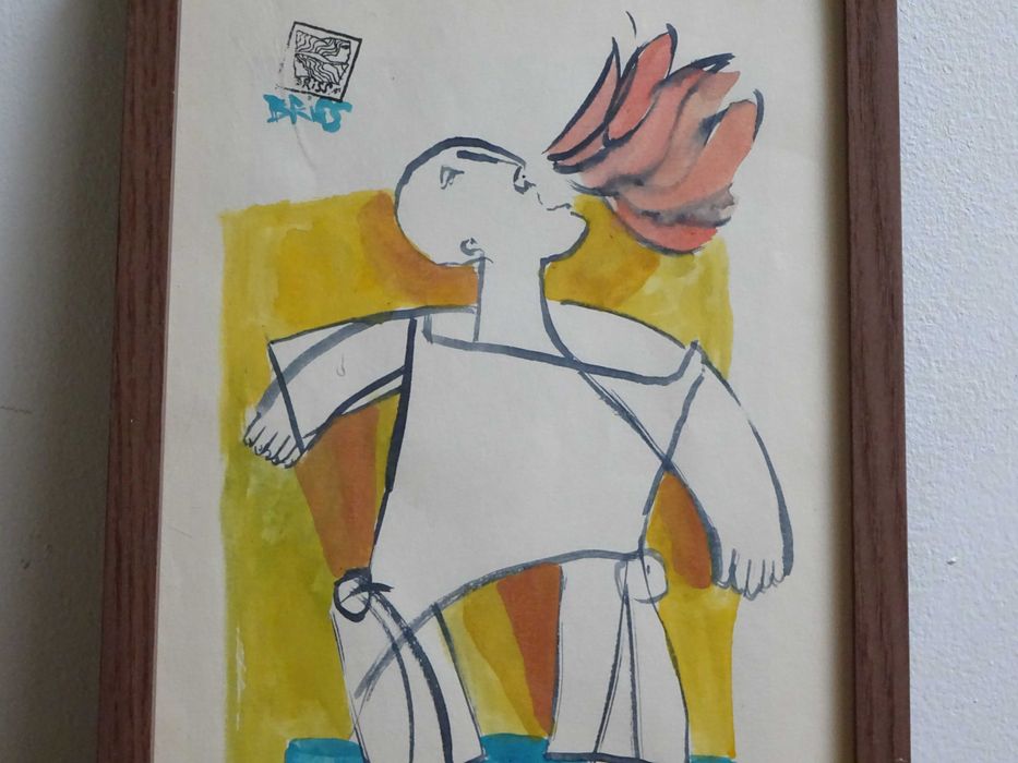 Sami BRISS ‘Strigat’- Tablou in texnica mixta