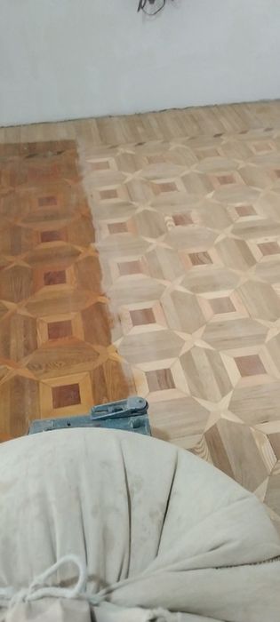 Шлифовка пол паркет