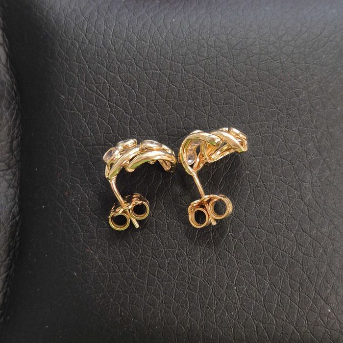 ( B32543.1 / Ag28 Doi Baieti ) Cercei Aur 18K - 3.47 grame / 1820 lei