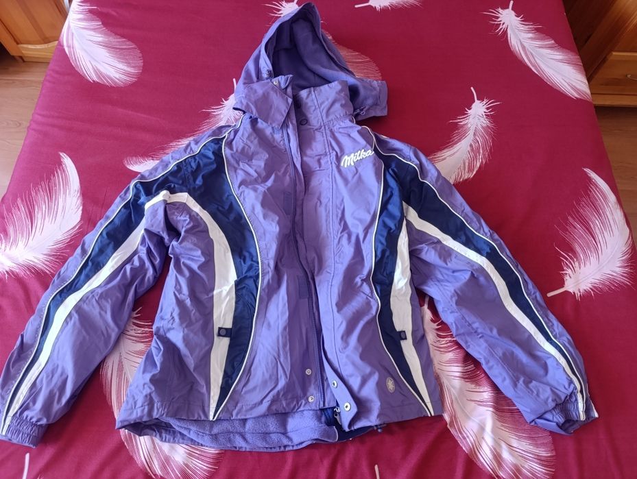 Зимно ски яке със свалящ се полар