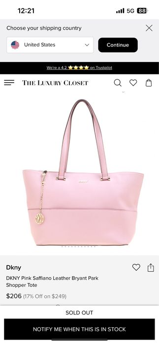 DKNY голяма чанта естествена кожа