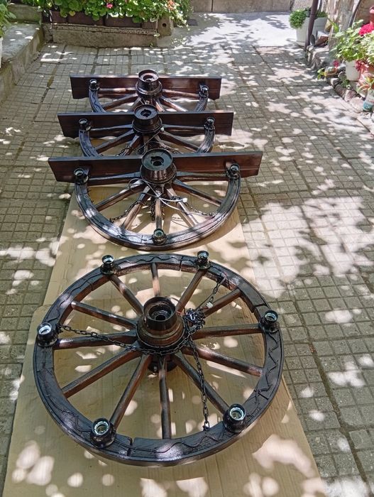 Колело от каруца полилей