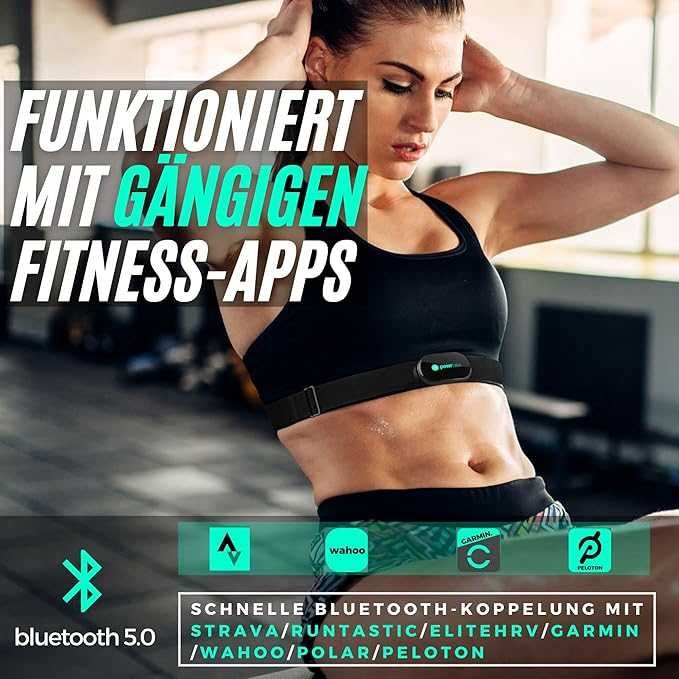 Powr Labs Bluetooth пулсомер с колан за гърди